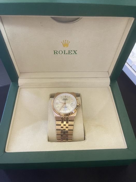 Чоловічий годинник у стилі Rolex Datejust — золотистий, механіка
