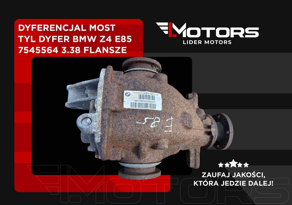 Dyferencjał Most Tył BMW Z4 E85 7545564 3.38 FLANSZE