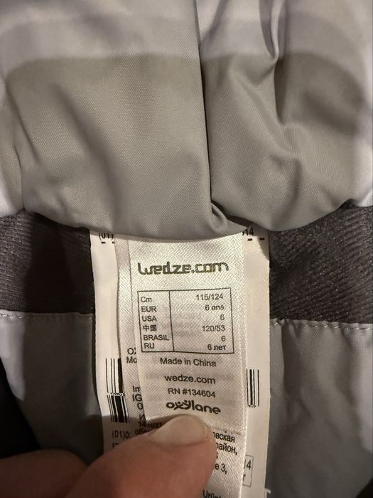 Spodnie narciarskie Wedze 115/124cm