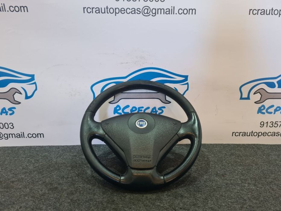 VOLANTE GUIADOR COMPLETO FIAT STILO PELE AIRBAG