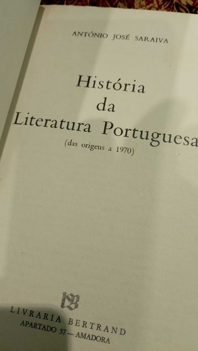 História da Literatura Portuguesa das Origens a 1970