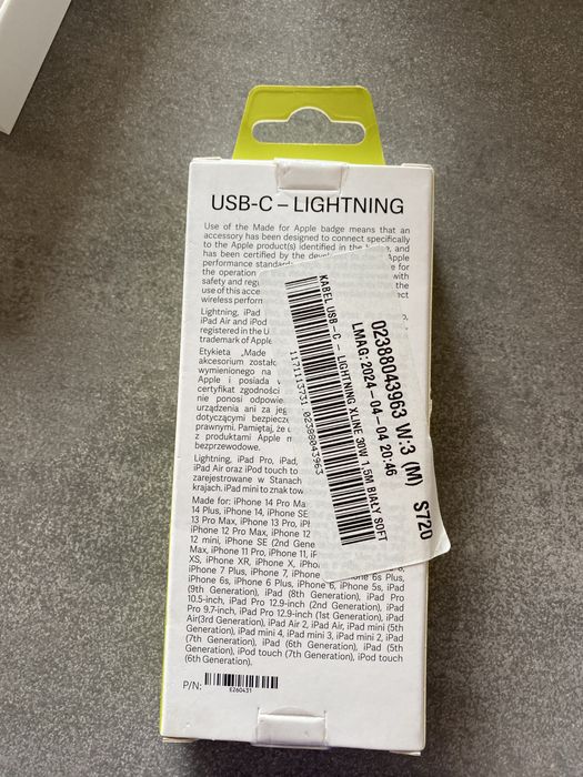 Kabel typu C iphone