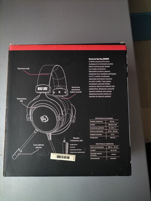 Słuchawki MAD DOG  GH800W