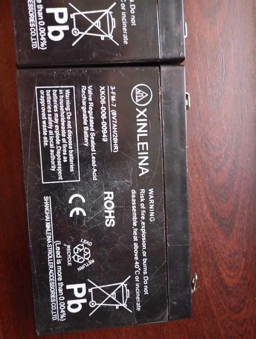Акумуляторы xinleina 6v 7ah