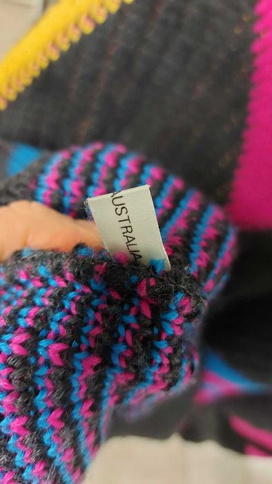 Sweter Wełniany vintage CUGGI Australia coogi, Made In Australia