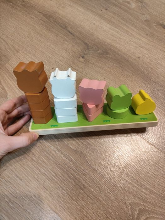 Дитячий сортер ферма, кубики  tooky toy