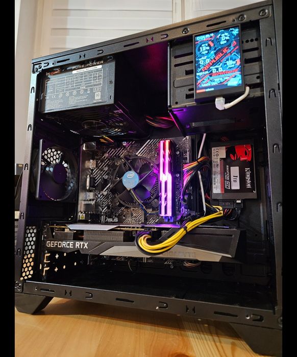 PC Gaming RGB z wyświetlaczem | RTX Ti, i5, 32GB RAM