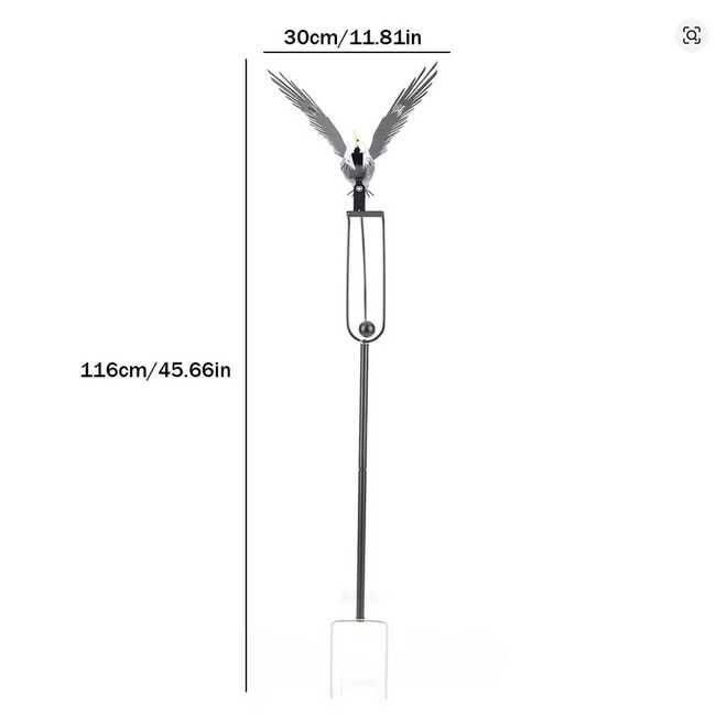 Wiatrak Ogrodowy Metalowy Orzeł Dekoracja