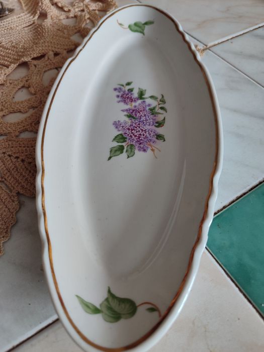 Селедочница Дулево. " Сирень"