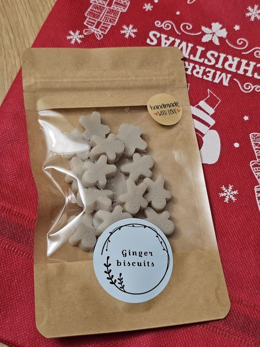 100% sojowy wosk do kominka o zapachu Ginger biscuits