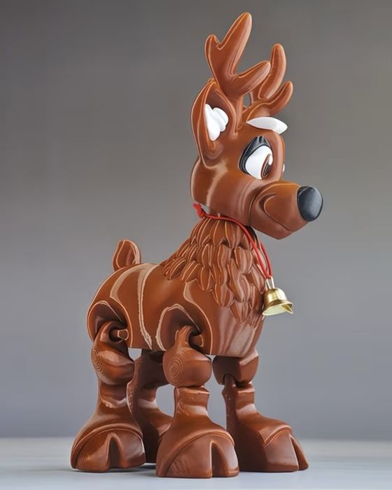 іграшка олень з колокольчиком