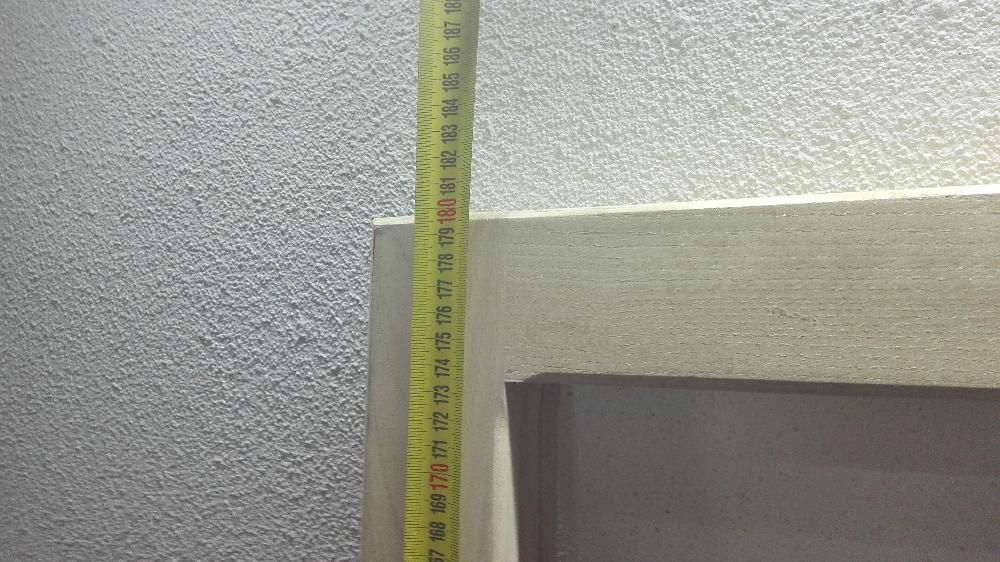 Biombo desdobravel de madeira clara, 3 folhas maciço