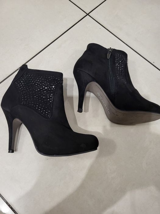 Botki czarne firmy Tamaris