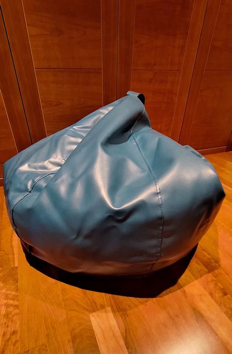 Puff Pêra 110 cm, azul turquesa