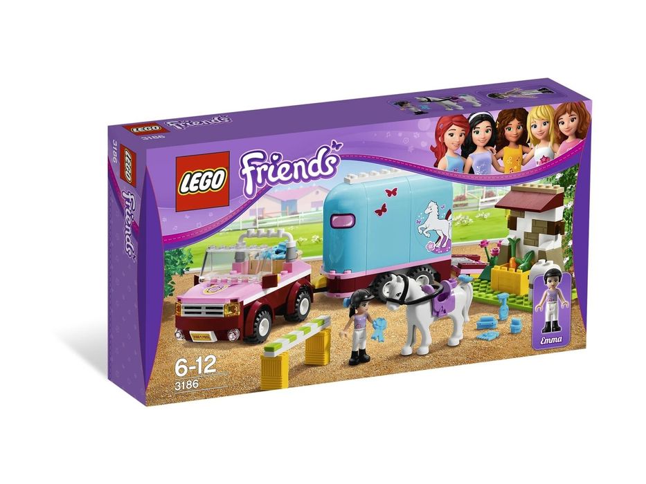 LEGO friends samochód z przyczepą dla konia (bez pudełka)