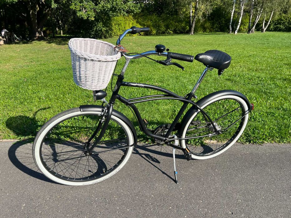 ROWER miejski męski 28 cruiser czarny holenderski 7 biegów shimano