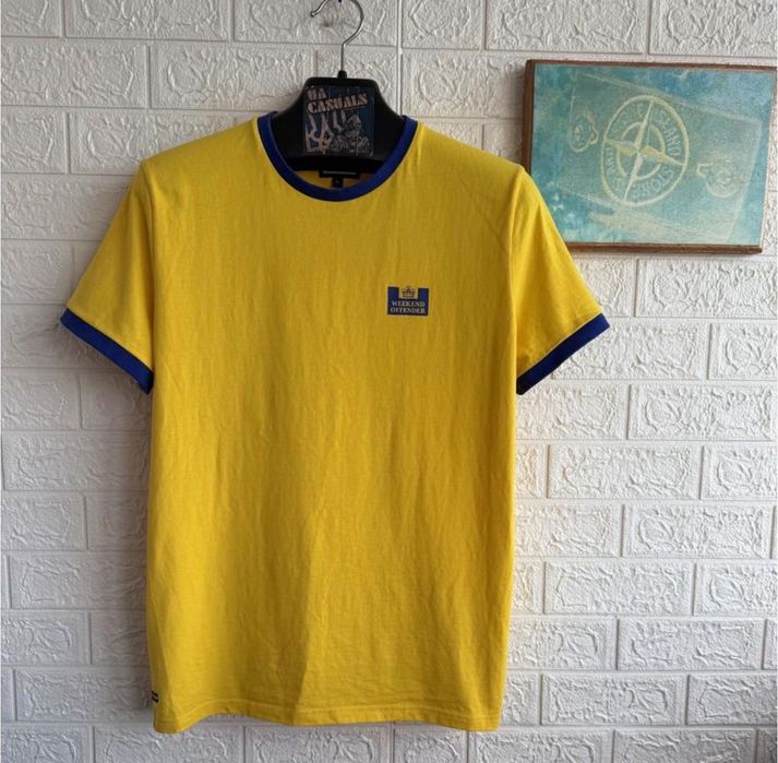 Футболка Weekend Offender чоловіча жовта оригінал casual streetwear розмір L
