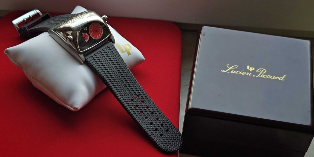 Zegarek Lucien Piccard Stratosphere Iwc Diamenty Dual Time Unikat Okaz
