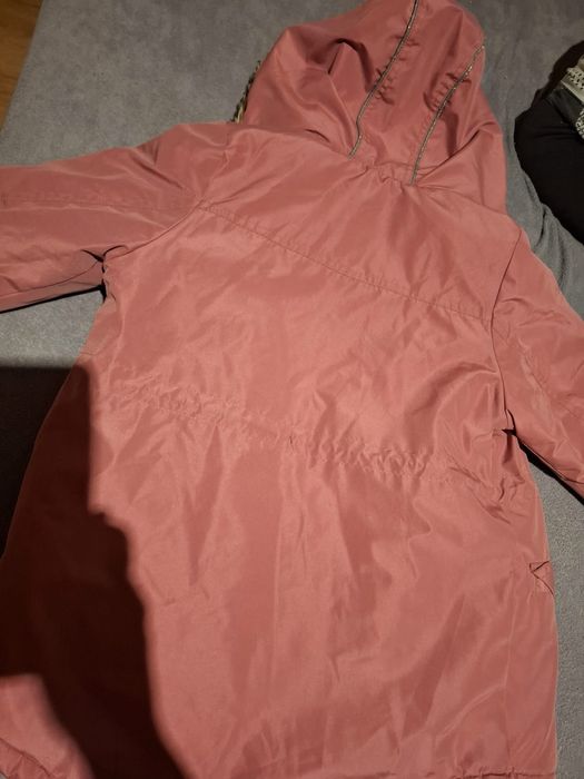 Ciepła zimowa kurtka parka dla dziewczynki 122