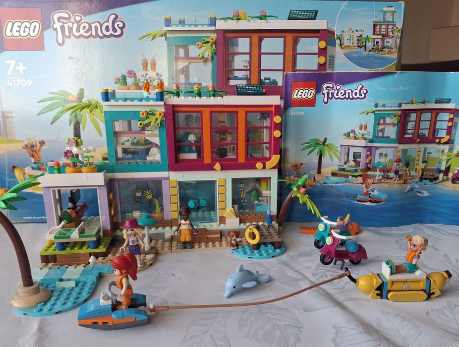 Klocki lego friends 41709 wakacyjny domek na plaży