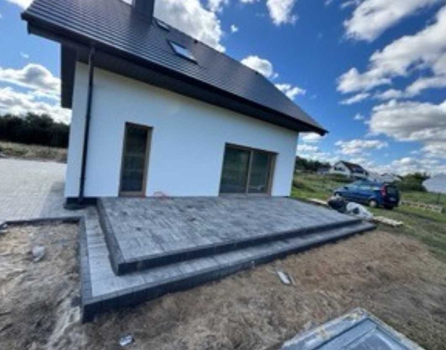 Kostka brukowa , drogi, Polbruk, roboty ziemne, koparka, wywrotka