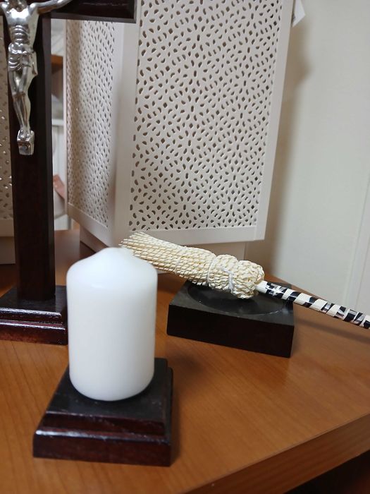 Zestaw kolędowy drewniany zestaw kolędowy z kropidłem kolęda