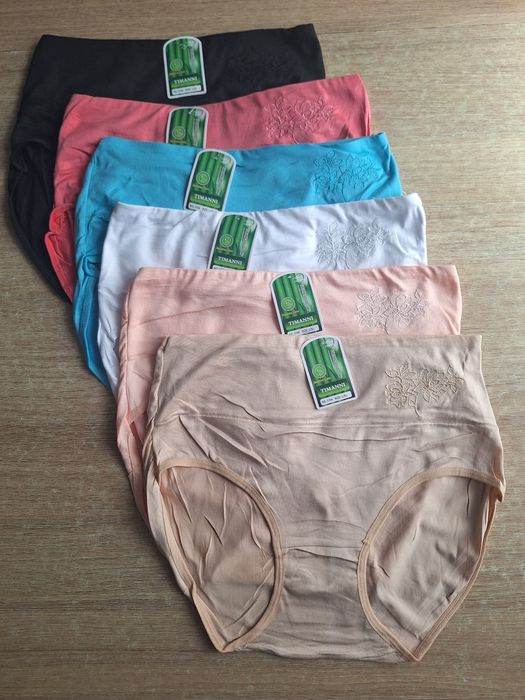 6x figi damskie bambusowe L/XL