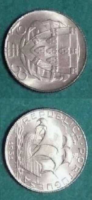 Moedas Portuguesas - 2$50 escudos (em Prata)