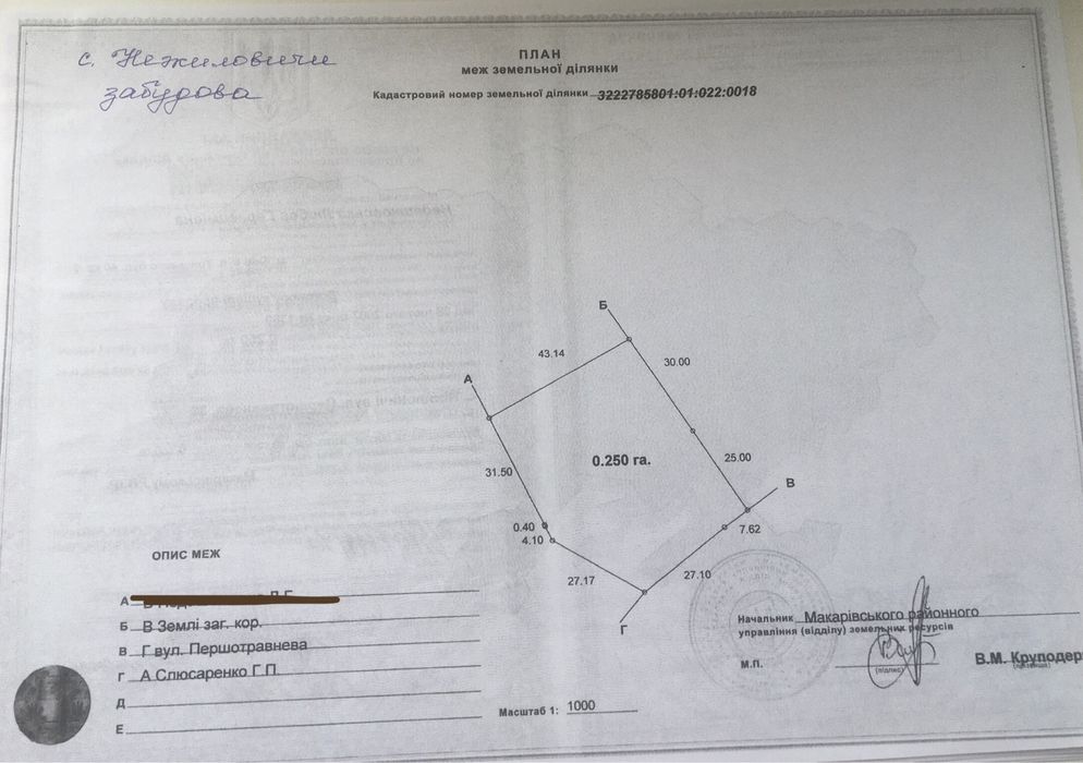 Продам участок Нежиловичи 53 сот.