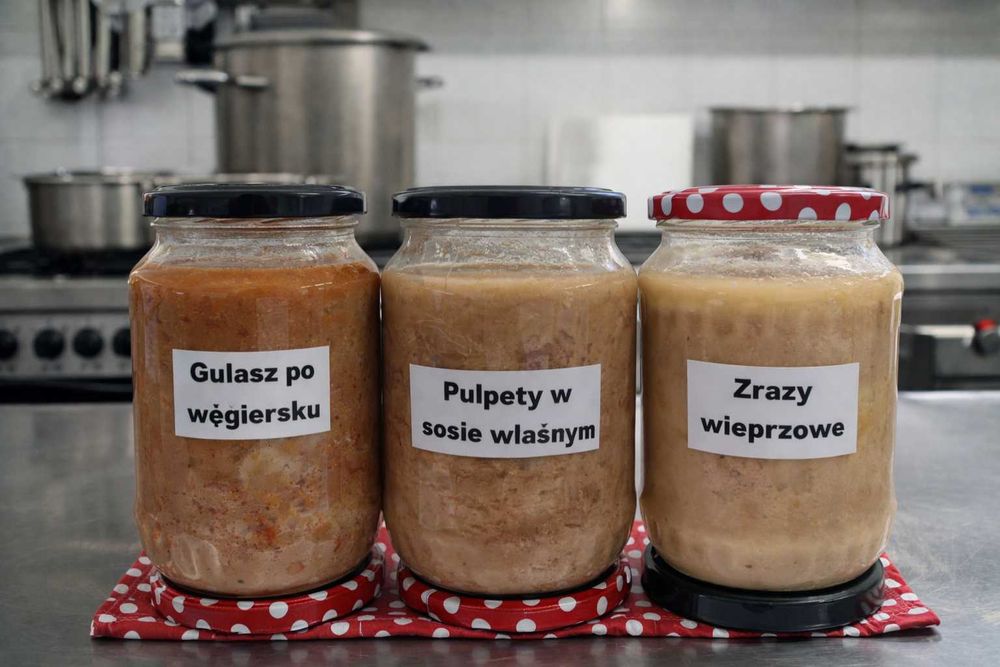 Zestaw 10 szt. obiady domowe wekowane w słoikach to smaczne dania obiadowe z wysyłką, stworzone na działkę, wyjazd, do domu i pracy