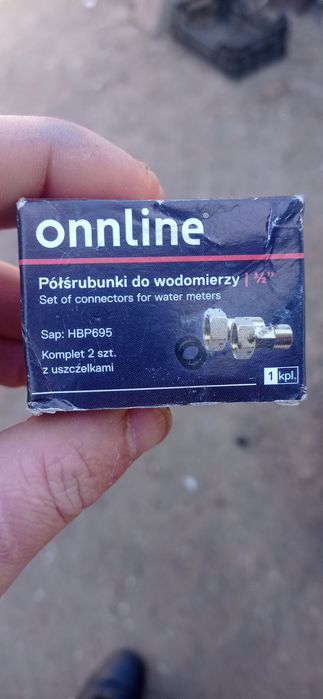 Półśrubunki do wodomierzy 1/2"