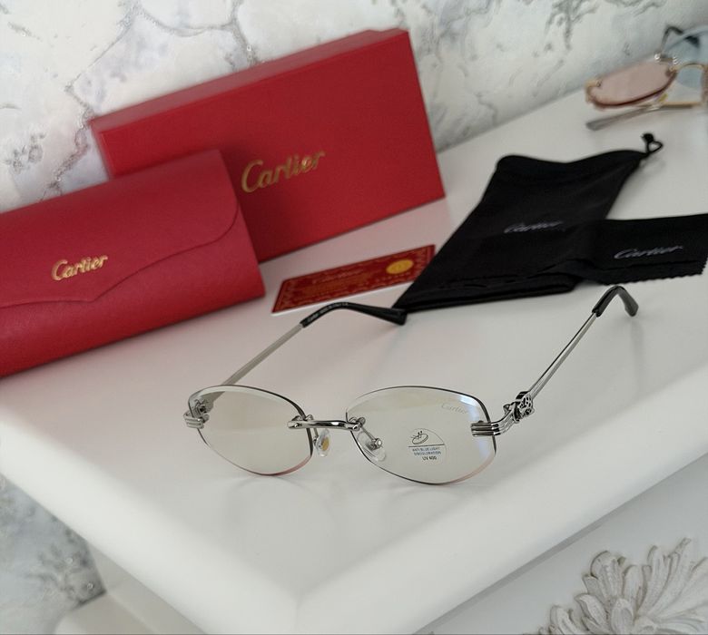 Солнцезащитные очки cartier антиблик полный комплект