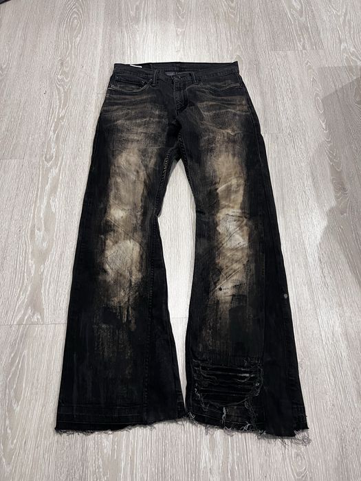 Vintade streetwear RICK OWENS ERD indie sleaze jeans