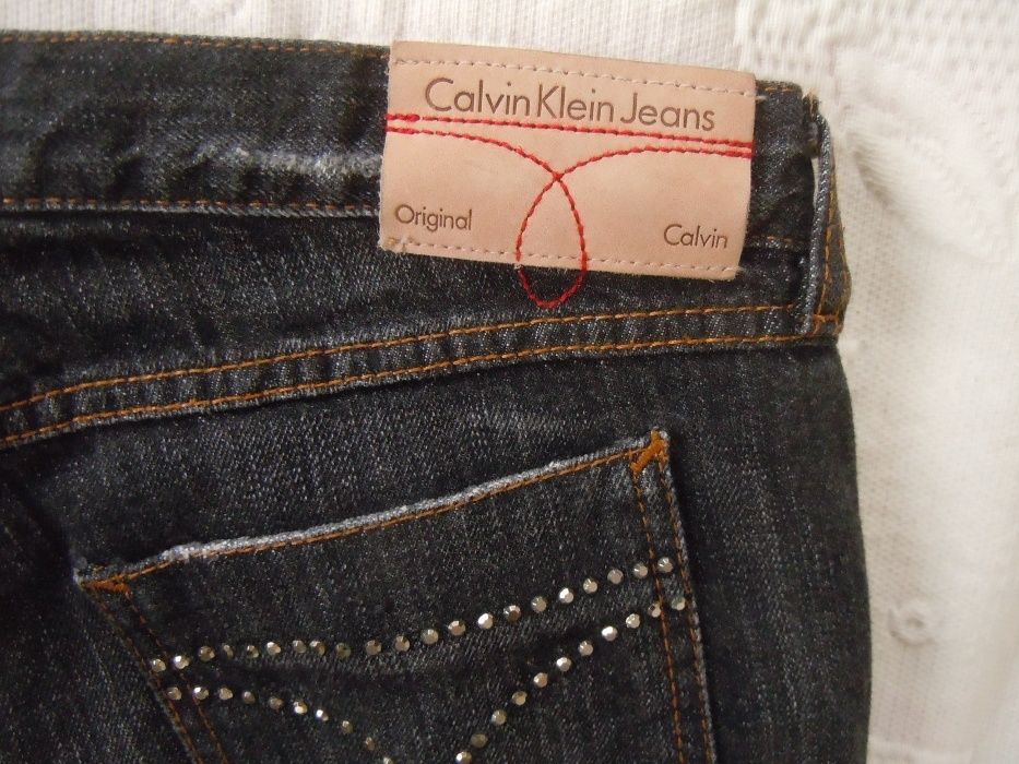spodnie, CALVIN KLEIN, nowe, jeanse, swarovski, nowe