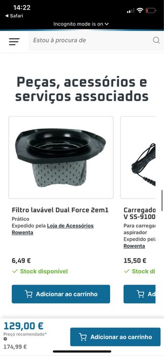 Aspirador vertical Rowenta