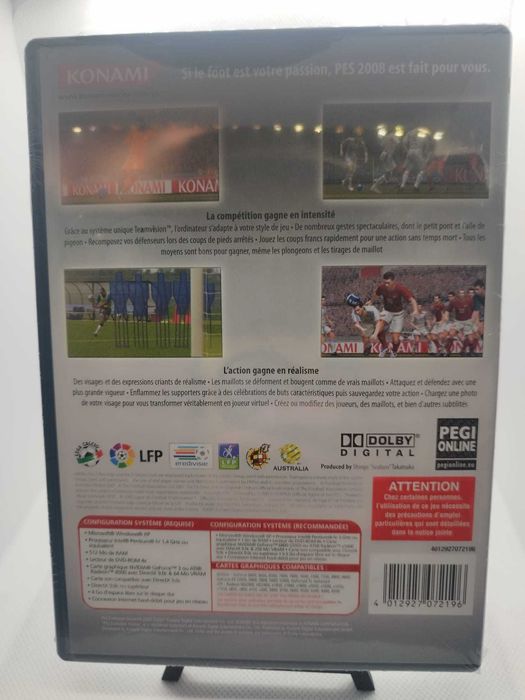 PES 2008 PC Game DVD Selado Rare Retrogaming