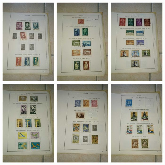 coleção de selos antigos