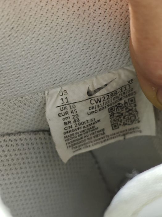 Nike air force 1 branco. tamanho 45