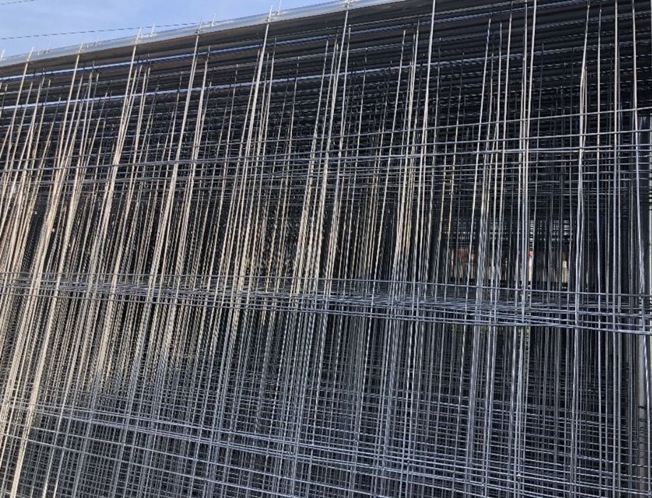 Ogrodzenie budowlane tymczasowe panele płot 35mb KOMPLET stopa łącznik