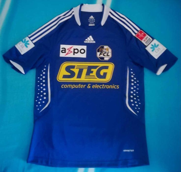 camisola futebol matchworn FC LUZERN Christophe Lambert