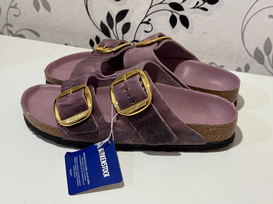 Шльопанці шкіряні Birkenstock  Arizona Big Buckle  Oiled Leather, 42р