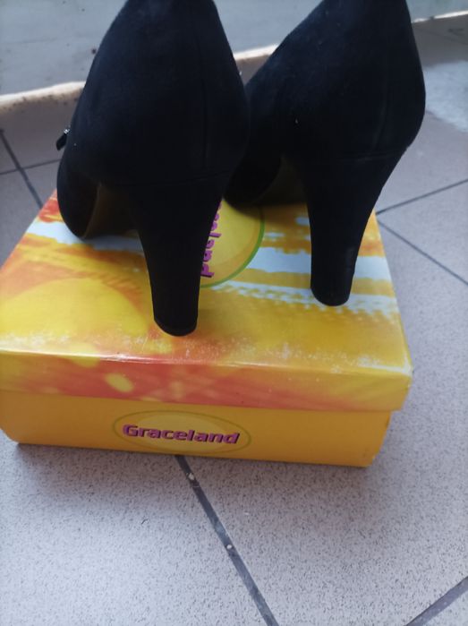 Buty na obcasie czarne Deichmann rozm. 40 NOWE