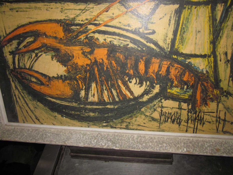 “Still Life: The Lobster” Wooden Print Bernard Buffet
