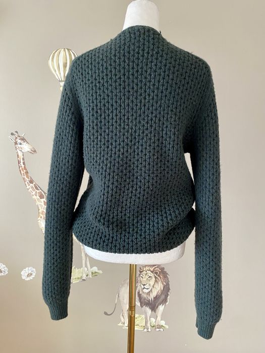 Wełniany sweter klasyczny premium sweter z wełny Massimo Dutti