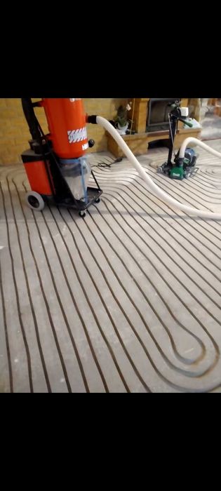 Frezowanie wylewek pod ogrzewanie podłogowe