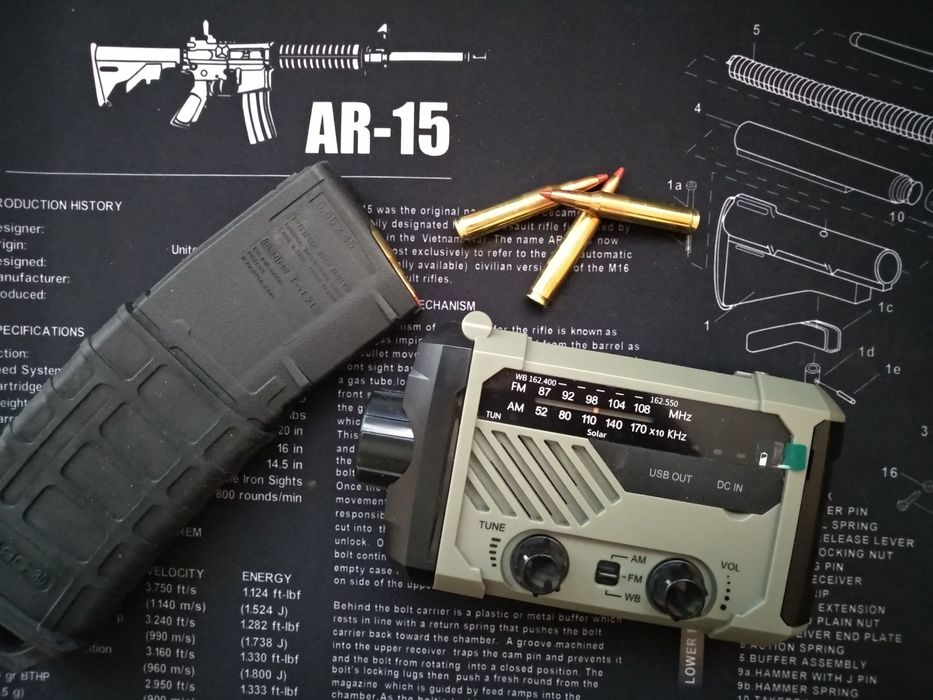 Аварийное EDC радио FM/AM с функцией Power Bank
