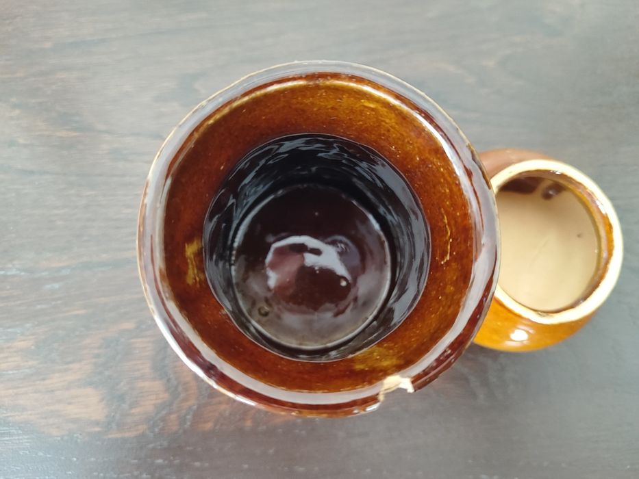 Pojemnik na sól brązowy