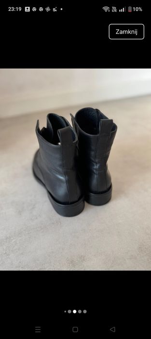 Czarna Botki damskie
