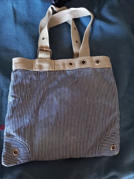 Torba A2P jeans denim jeansowa do ręki 35x31 cm
