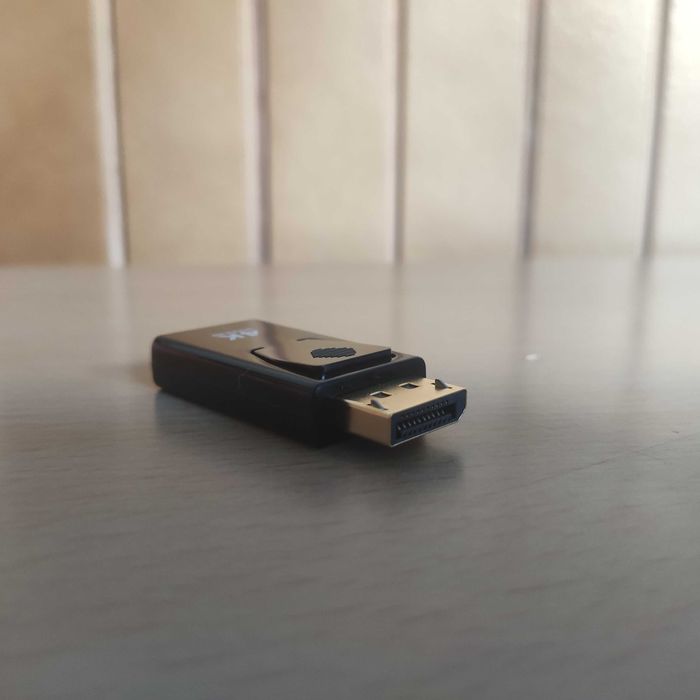 Adaptador Display Port para Hdmi 4K Ponta Dourada